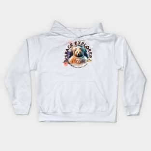 Space explorer bear - part-time bear -more than just a bear Kids Hoodie